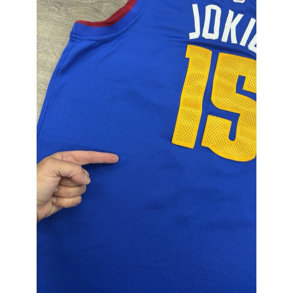 Nike Nikola Jokic #15 Mile High City Denver Nuggets Swingman Jersey Size 50 L